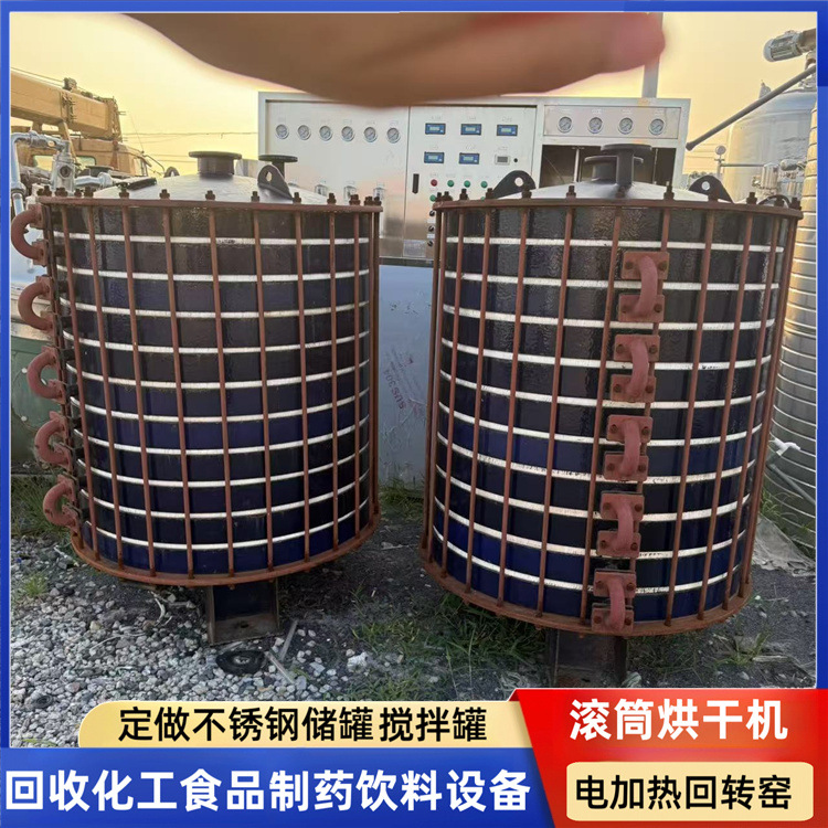 二手搪瓷片冷凝器 搪玻璃片式换热器 不锈钢冷凝器