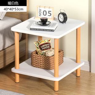 Bedside Table Storage Rack Small Coffee Table Modern Simple Small Solid Wood Storage Cabinet Simple Bedroom Small Cabinet Storage New Product