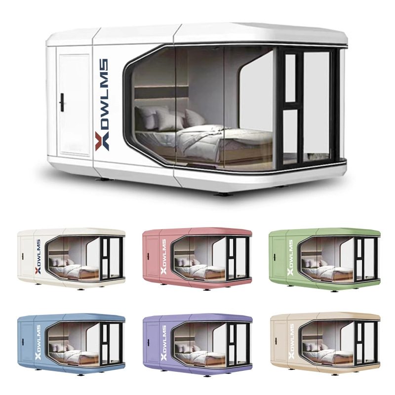 Casa de familia al aire libre cápsula de manzana cápsula espacial actividad sala de juntas contenedor sala de exposiciones móvil actividades de salón escénico