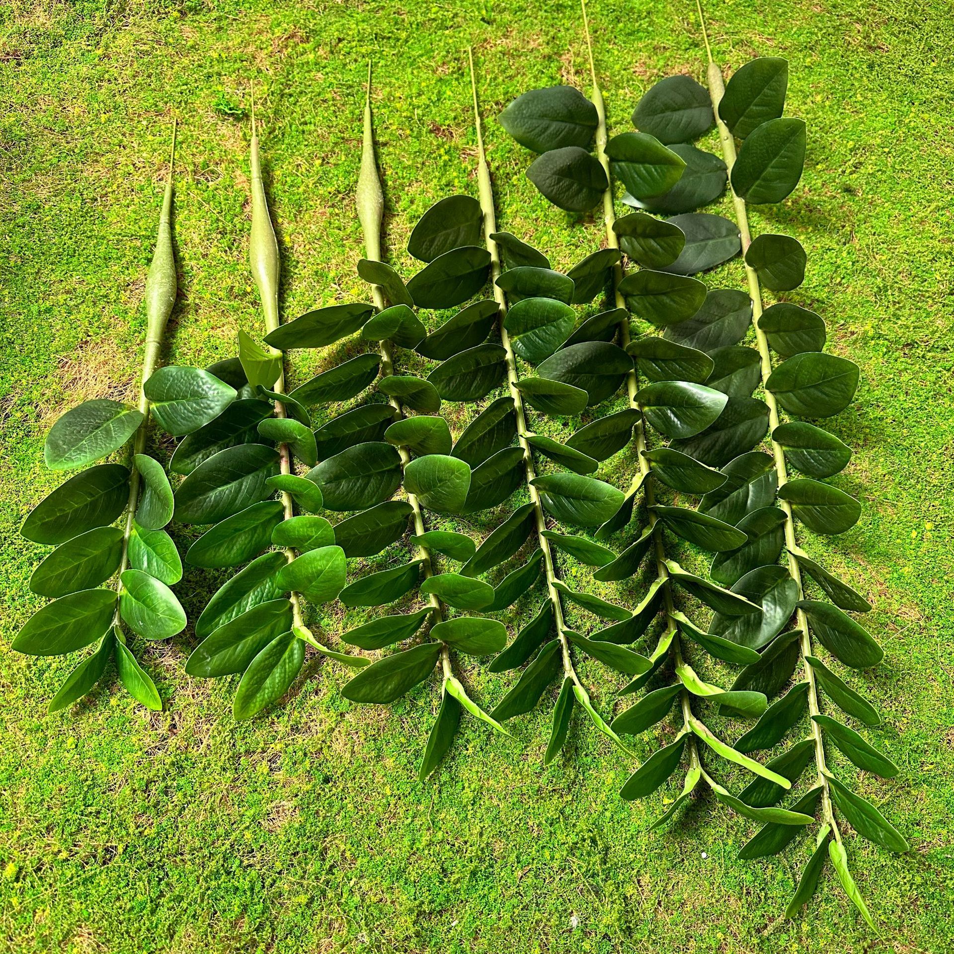 Simulación de hoja de dinero Simulación de plantas verdes Hoja de felicidad Hogar Interior Sala de estar Decoración Boda Decoración de paisaje de hotel