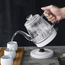 玻璃泡茶壶功夫茶长嘴烧水冲茶器煮茶壶家用开水壶自动断电热