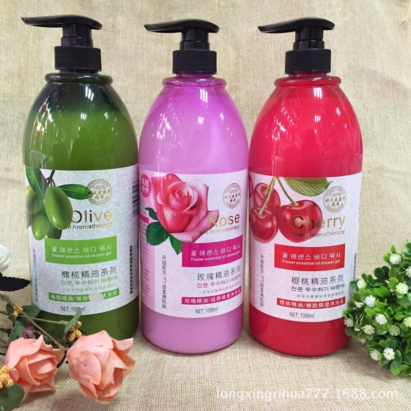 Meibao lace 1388g large bottle rose fragrant olive Cherry essential oil shower gel wholesalers super bath Meibao lace 1388g large bottle rose fragrant olive Cherry essential oil shower gel wholesalers super bath