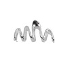 Design metal minimalistic shark, hairgrip, crab pin, trend of season, french style, South Korea, simple and elegant design