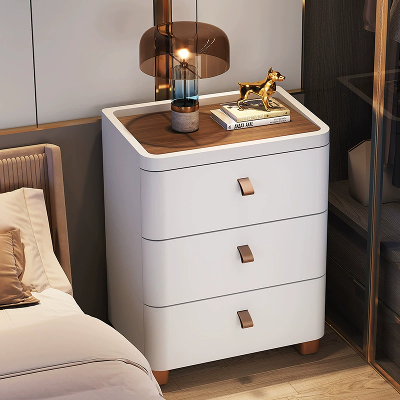 Хранение шкафчика Небольшая тумбочка простая современная спальня тумбочка простой ультра узкий шкаф для боковых шкафов