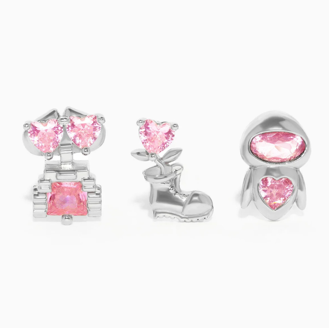 Copper Material Heart Shape Pattern All Seasons Season 1 Set Copper Heart Shape Ear Studs