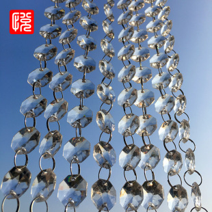 Yueyin Hotel Wedding Auditorium Floral 14 Octagonal Beads 1m Crystal Bead Curtain Birthday Party Christmas Lighting Festival Props