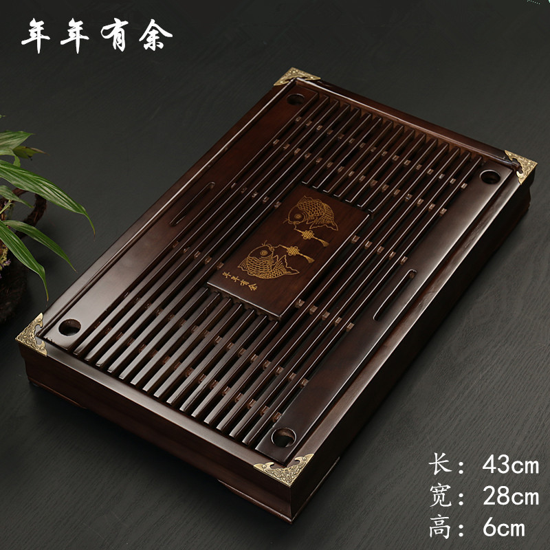 实木茶盘套装家用茶盘家用功夫茶具茶台带排水储水单盘茶托盘|undefined