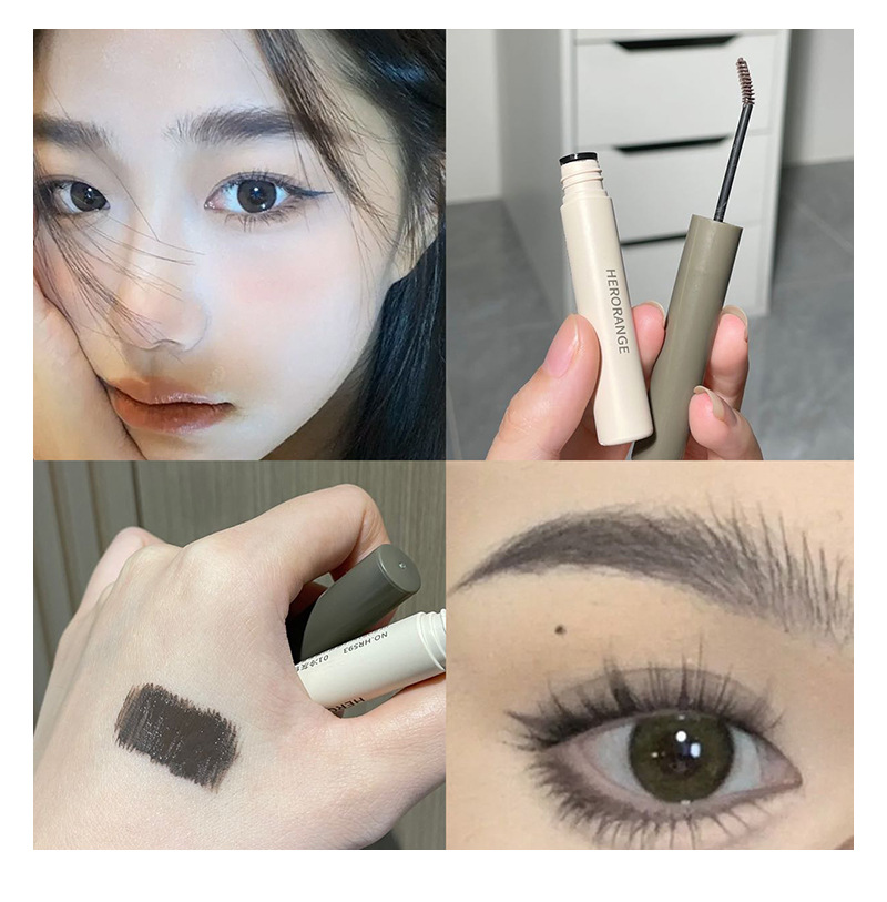 HERORANG's natural and ingenious eyebrow dyeing cream makes each eyebrow distinct and naturally three-dimensional. Wild eyebrows are long-lasting and less likely to smudge across borders undefined