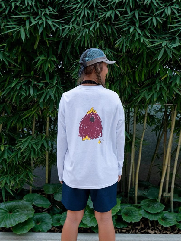 紅山動物園共同ブランドレディース夏新作軽量グラフィック長袖Tシャツ多用途カジュアルコットンファッション|undefined