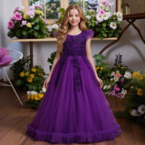 Платье, длинная юбка, юбка на девочку, брендовый наряд маленькой принцессы, (Трансграничная торговля), детская одежда, подходит для подростков