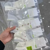 Новые летние женские легкие короткие носки с дышащей сеткой, свежие текстильные кружевные носки с пузырьками, носки-лодочки в пасторальном стиле.