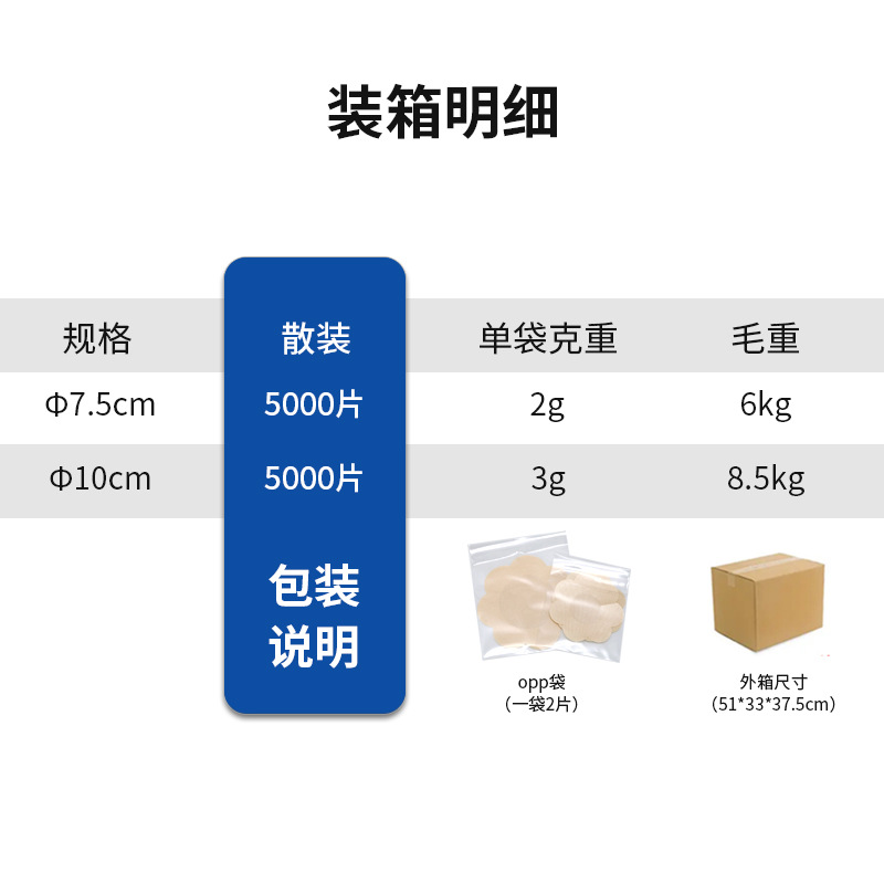 Fábrica al por mayor de tela de satén en forma de ciruela pasta de mama desechable anti-exposición anti-golpe delgado anti-fricción permeable neumotórax