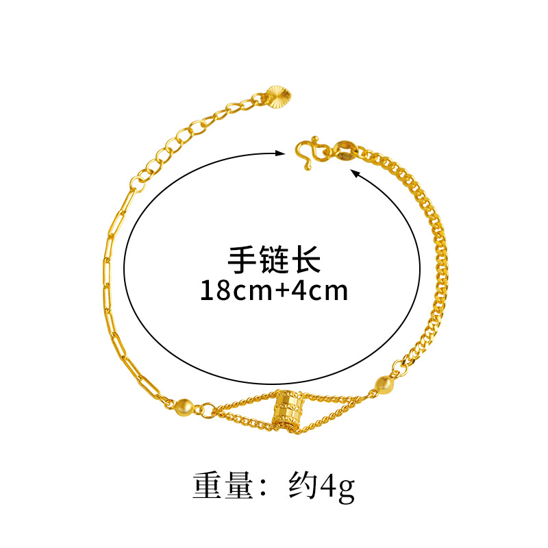 Ins pulsera de cintura pequeña aleación de cobre moda femenina pulsera de mezcla de todo fósforo joyería simple al por mayor nuevos accesorios