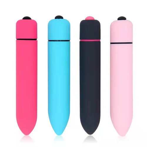 Foreign trade adult sex toy 10-frequency pointed bullet-shaped double-motor powerful vibrating massage stick single-frequency vibrator
