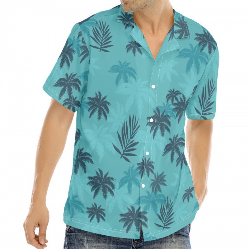 2025 New Cross-Border Sin City Tommy Same Style Shirt Men's Hawaiian Flower Shirt Grand Theft Auto Gta5