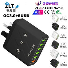 QC3.0 6�� USB ��䱬�� �֙C���65W����ȫ��ͨ����Ҏ�WҎӢҎ