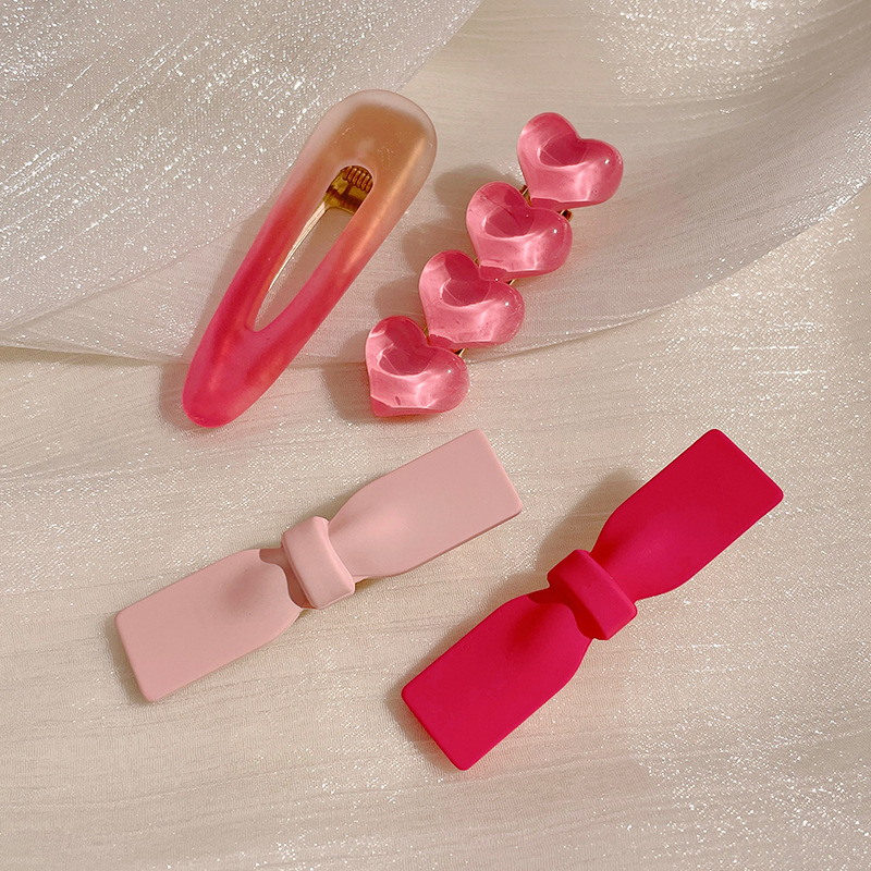 Dopamina azul Linda estrella sin costuras clip pequeño clip para niños flequillos laterales de pico de pato horquilla