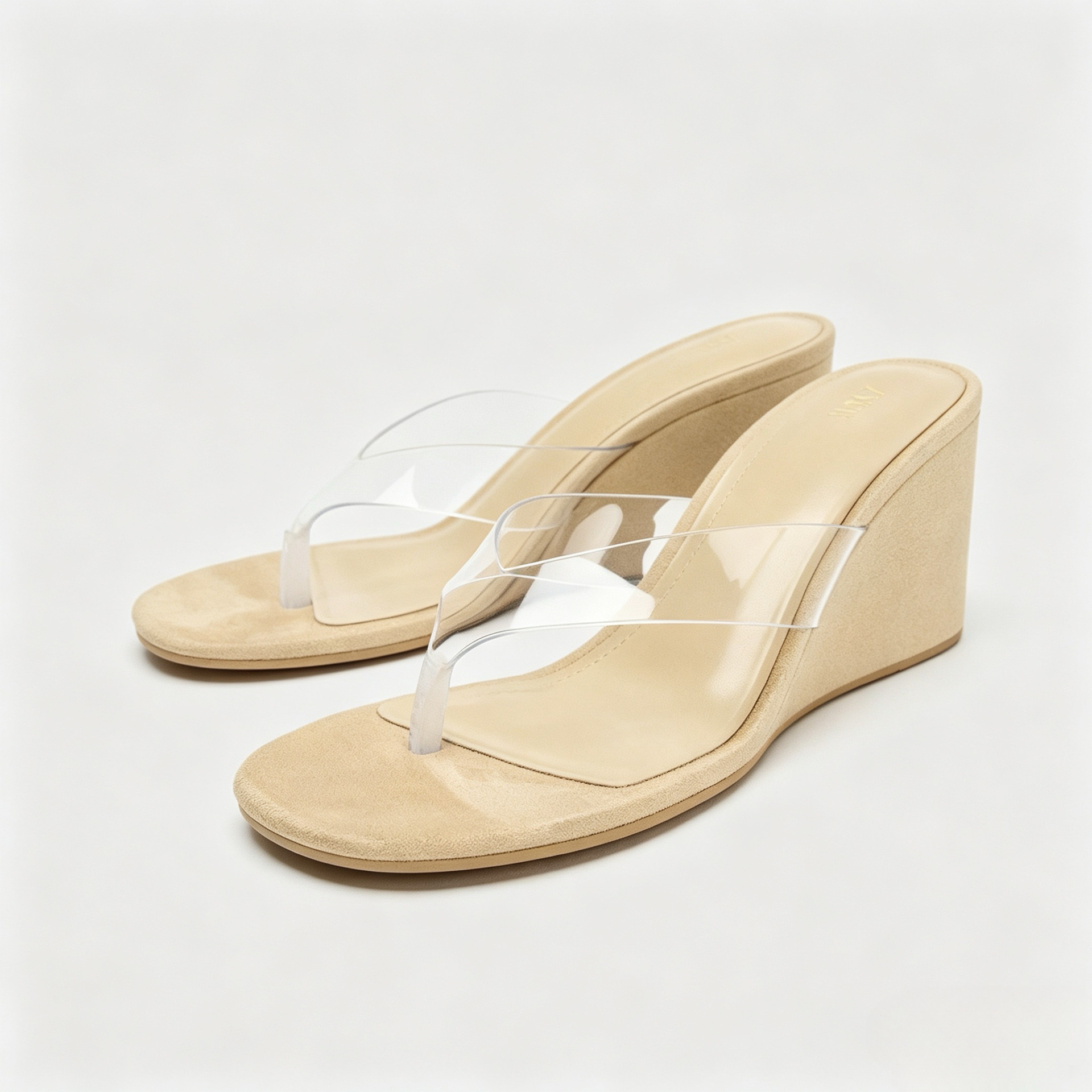 ZA Summer apricot flip flops