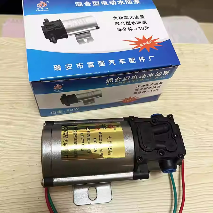 Truck Car Modified Universal Water Oil Pump Electric Pump 12V/24V Hybrid Electric Water Pump Oil and Water Dual-Purpose