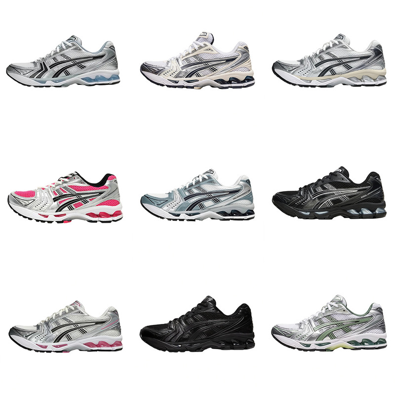 Putian Pure Original Asics Gel-Kayano 14 Mesh Comfortable Breathable Wear-Resistant Non-Slip Unisex Sports Running Shoes