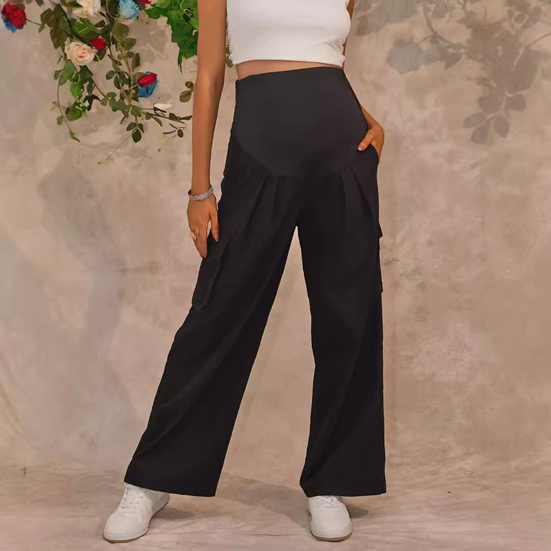 2024 New Casual Pants Women's Loose Quick-drying High Waist Pregnant Women's Pants Casual Trousers