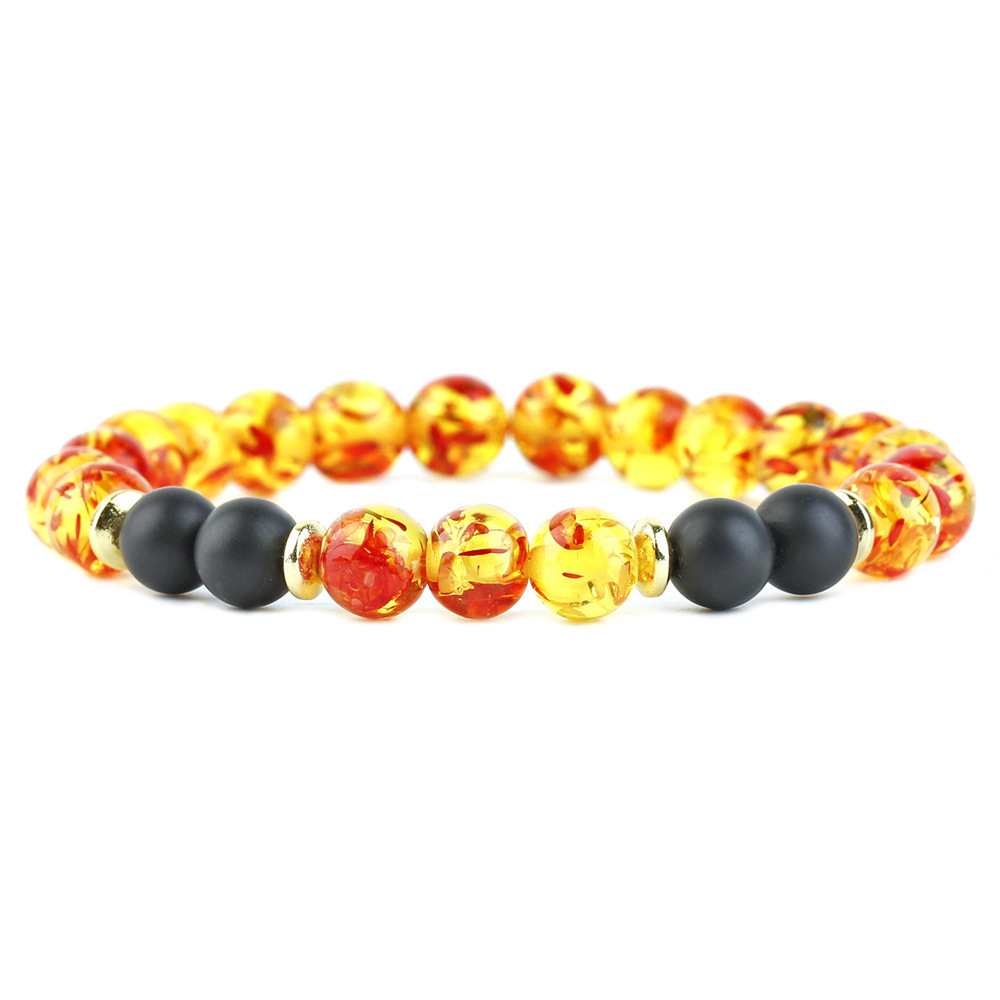 Comercio exterior de la fábrica nueva pulsera de cuentas personalizada Ojo de Tigre turquesa Amazon pulsera de ágata natural pulsera