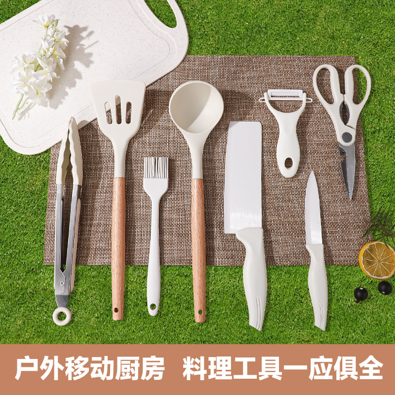 Travel knife, handheld set, storage system for camping 2