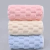 Three pack of cloud velvet towels [pink + white + blue]