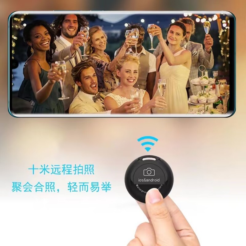 新型水中撮影bluetooth無線リモコン防水ミニ部品ストラップ付きディスクダイビング通用|undefined