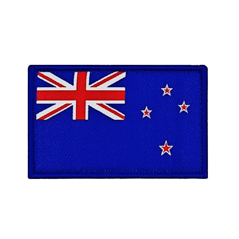 Bandera tejida Velcro sello bandera parche ropa mochila accesorios pegatinas de tela en stock suministro