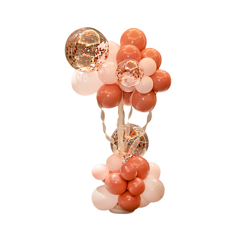 Decoración de globo diseño de escena tienda de apertura celebración centro comercial celebración de boda columna compromiso globo suministros de fiesta de cumpleaños