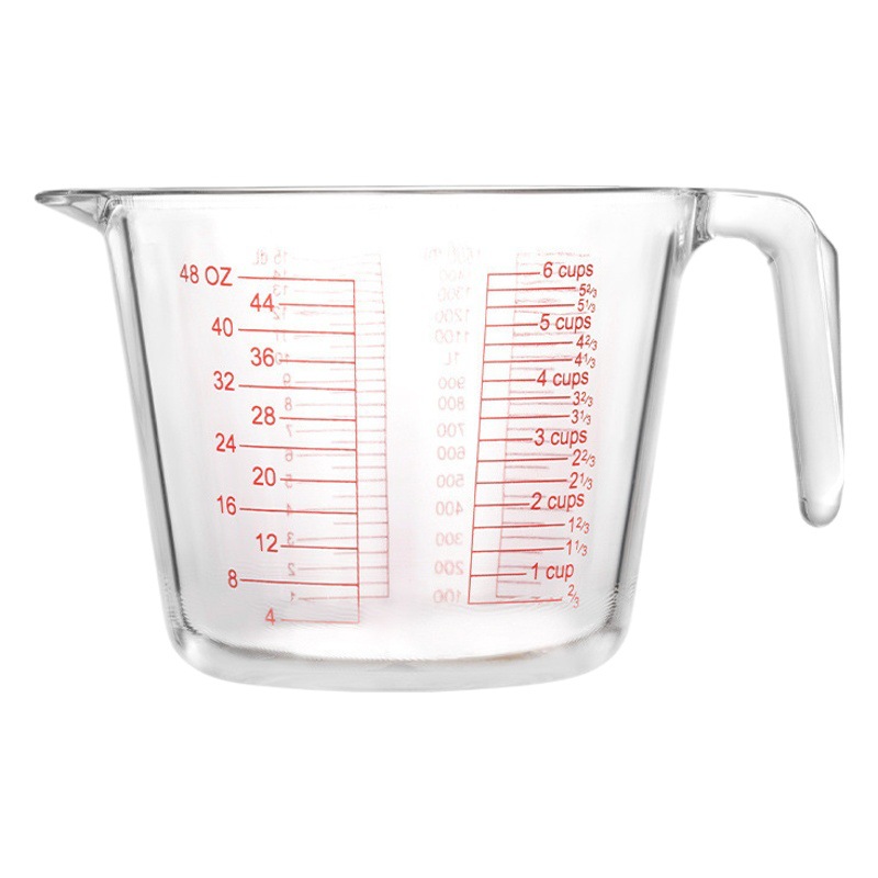 Taza de medir de vidrio leche de soja taza grande horno de microondas leche caliente taza especial para hornear taza de huevo resistente a altas temperaturas con escala