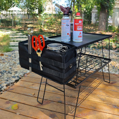 Komen BK-1235 foldable table hanging bag with built-in side pockets for outdoor camping equipment storage bag