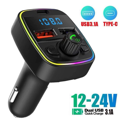 Fm Transmitter Qc3.0 Bluetooth | Car mp3