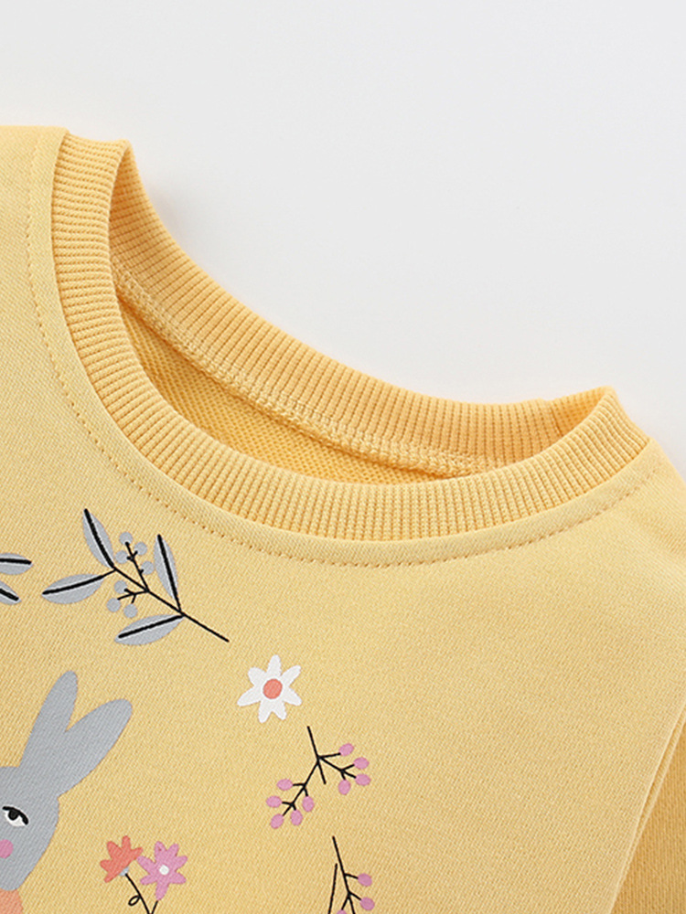 Traje transfronterizo malwee de dos piezas para niñas otoño e invierno nuevo suéter de manga larga con cuello redondo para niños europeos y americanos