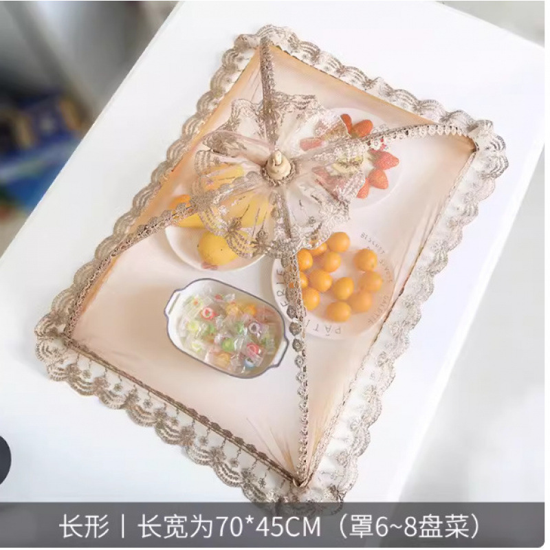 義烏メーカー夏メッシュライト高級大型折りたたみ家庭用野菜カバー防虫食事カバー食品カバー食品カバー|undefined