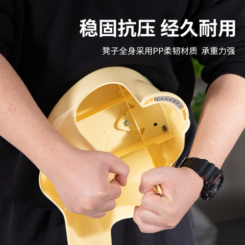 Children's plastic stool thickened home low stool kindergarten small bench baby short plastic chair living room shoe changing stool