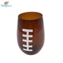 威士忌酒杯蛋形塑料杯彩色亚马逊红酒杯烈酒杯高颜值蛋杯工厂批发