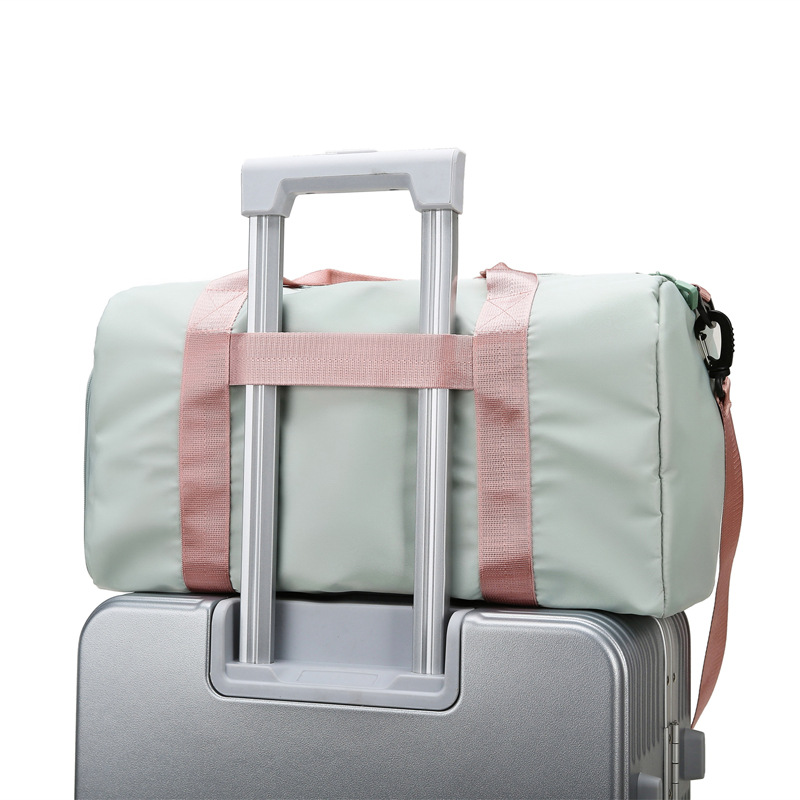 Separación de zapatos en seco y húmedo Bolsa de viaje Oxford moda femenina simple bolsa de gimnasio de gran capacidad bolsa de almacenamiento deportivo marea al por mayor