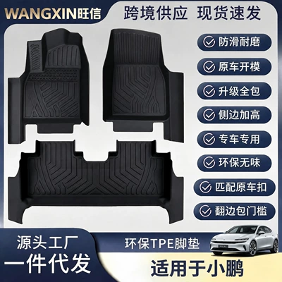 Suitable for XPeng GX/M03/L03/P5/P7 TPE car floor mats, 5D full-coverage, including door sill protectors, interior trim