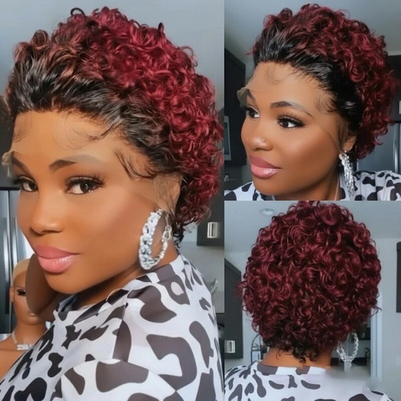 Aliexpress Hot Sale 1B99J 13X1 Lace Front Human Hair Wig Short Human Hair Wig