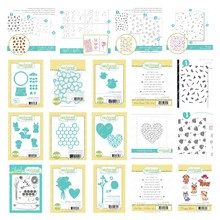 Love Candy Honeycomb Metal Cutting Dies Stamps and Layered跨