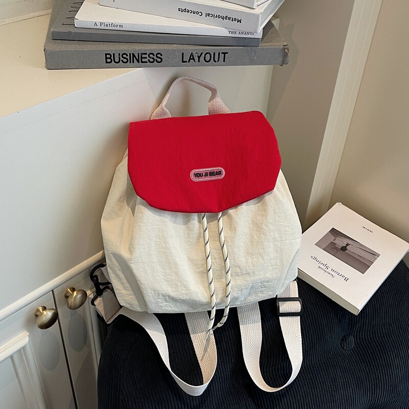 Cross-Border Korean Design Pocket Women's Casual Simple Large-Capacity Versatile Backpack Trendy Nylon Cloth Backpack Cross-Border Korean Design Pocket Women's Casual Simple Large-Capacity Versatile Backpack Trendy Nylon Cloth Backpack