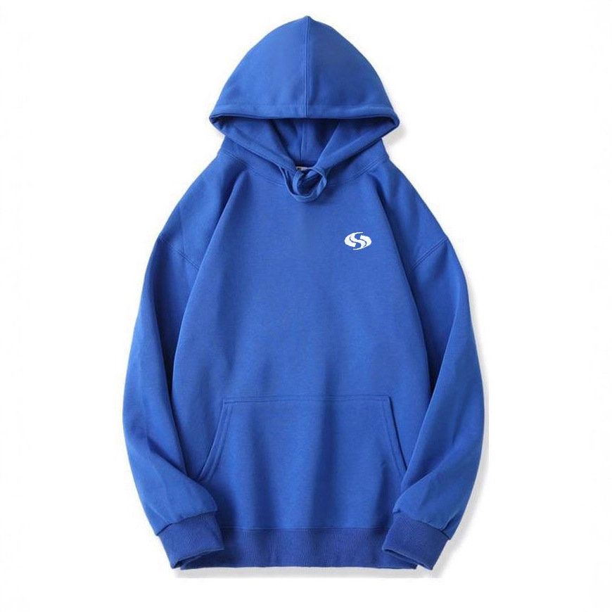 Men's Clothing 400G Silver Fox Fleece Fleece Lined Sweatshirt, Long Sleeved, Fleece Lined, Drop Shoulder, Hooded, 8S Pattern, Autumn/winter Style._voghion.com