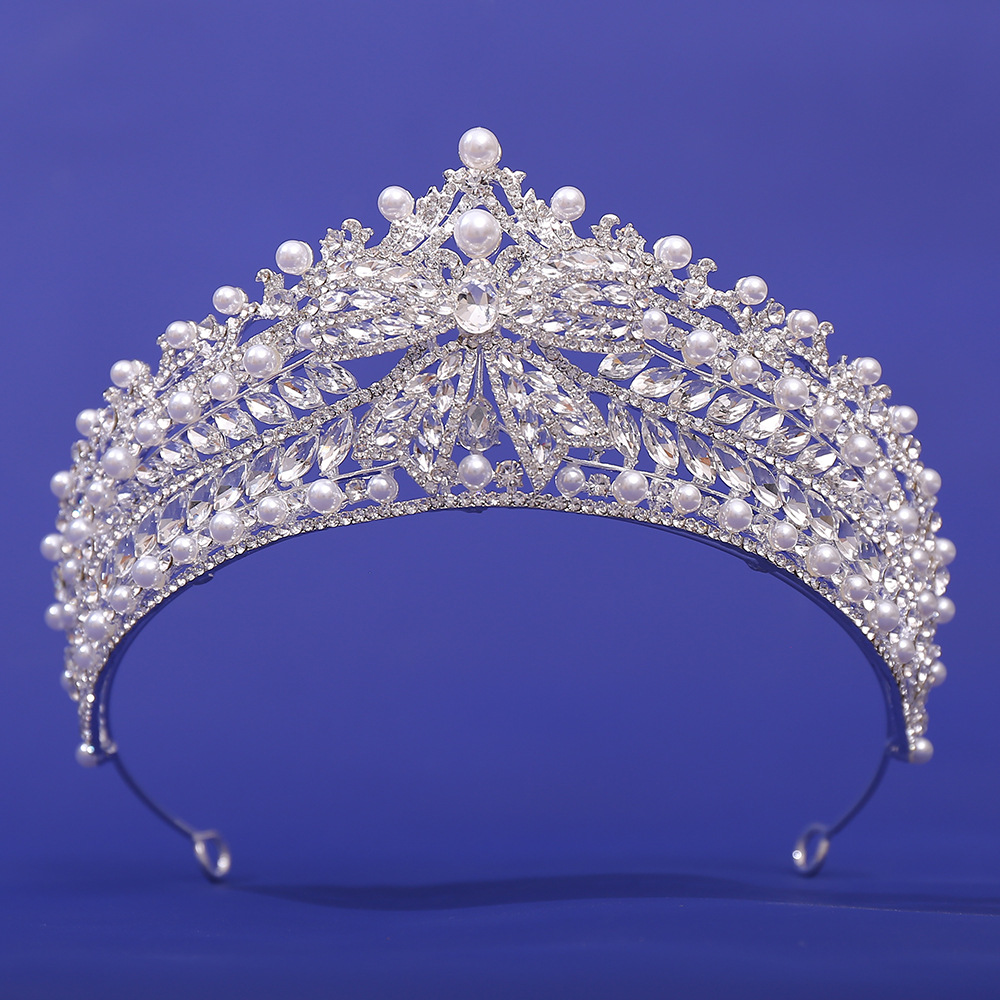 新娘珍珠水晶皇冠