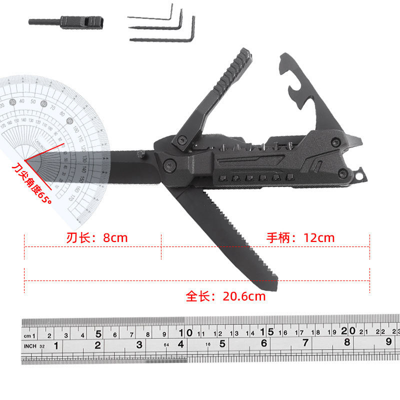 Multifunctional Folding Knife, Outdoor Portable Knife, Camping Survival, High Hardness Folding Knife, Hardware Tool, Multi-Purpose Survival Knife
