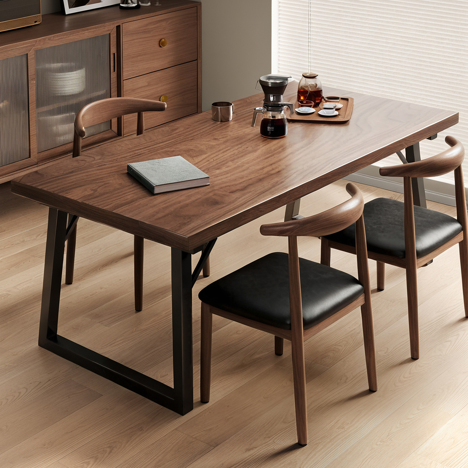 [Factory Outlet] Nordic Dining Table Small Apartment Household Dining Table Rectangular Living Room Negotiation Table Simple Dining
