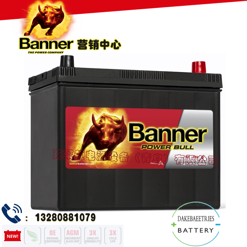 Banner电池P6068ASIA船舶启动备用汽车启动和停止备用电池