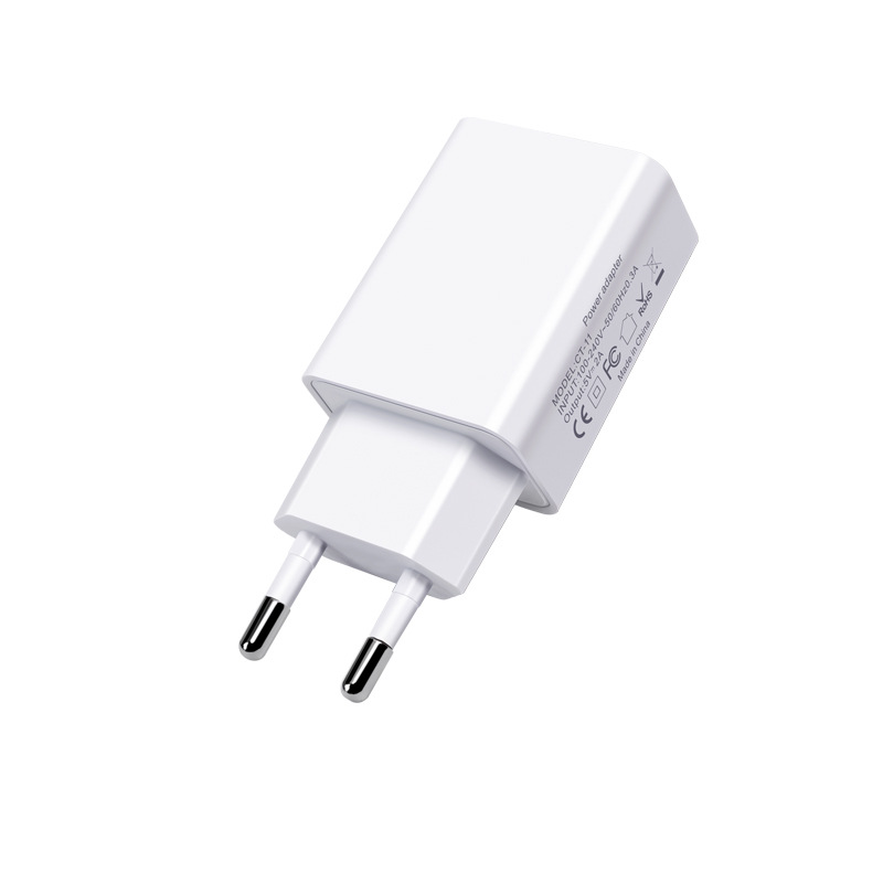 5V2A cabezal de carga de teléfono móvil estándar europeo certificado CE/ROHS cargador estándar europeo adecuado para fuente de alimentación de Android al por mayor