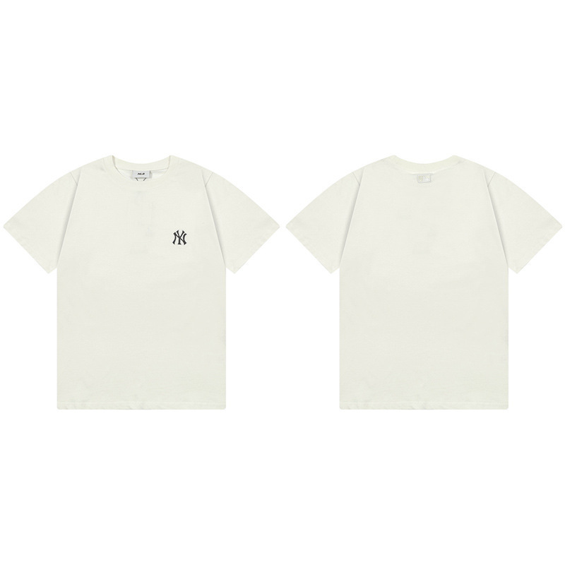 韓国新作MLBバックロゴ大プリントNY半袖Tシャツ男女兼用刺繍カジュアル半袖|undefined